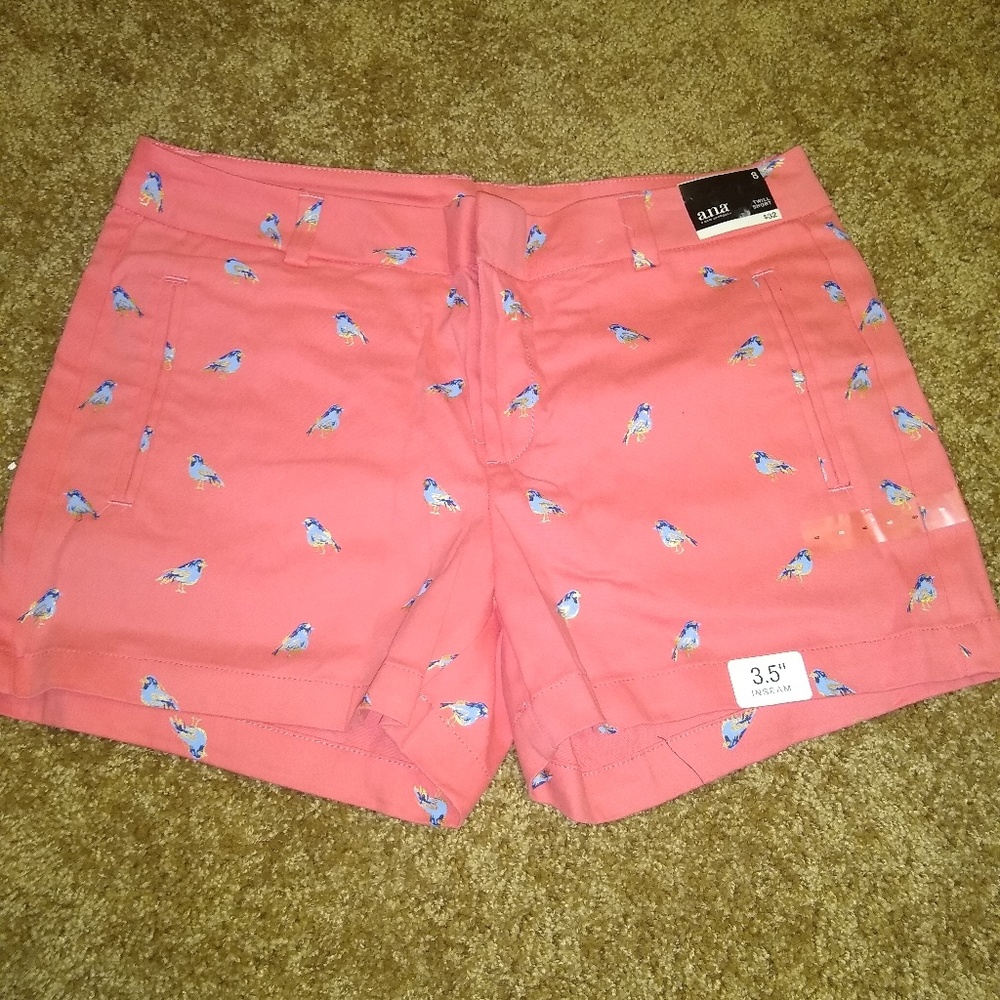 🌴Pink Shorts with Bird Design!🌴